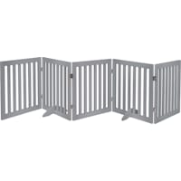 UniPaws 24" H Free Standing and Foldable Pet Gate with Supporting Feet