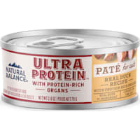 Natural Balance Ultra Protein Real Duck Recipe with Protein-Rich Organs Pate Wet Cat Food