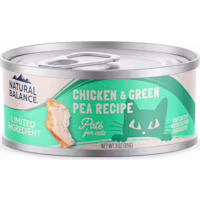 Natural Balance Limited Ingredient Chicken & Green Pea Pate Recipe Wet Cat Food