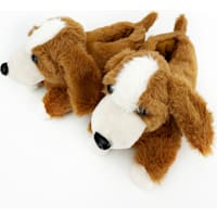 Petco 3D Dog Fuzzy Adult Slippers