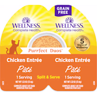Wellness Complete Health Purrfect Duos Pate Chicken Entree Recipe Cat Food