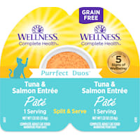 Wellness Complete Health Purrfect Duos Pate Tuna & Salmon Entree Cat Food