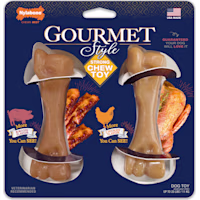 Nylabone Bacon & Chicken Gourmet Style Strong Chew Femur Bone Dog Toy