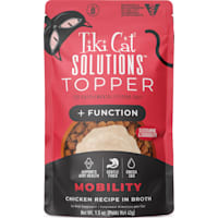 Tiki Cat Solutions Topper, Mobility, Chicken Recipe in Broth Cat Food