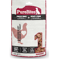 PureBites Made In USA, 1 Ingredient, Chicken Heart Freeze Dried Dog Treats