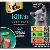 Sheba Perfect Portions Kitten Wet Cat Food Pate Variety Pack
