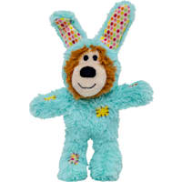 KONG Teal Spring Wild Knots Bunny Bear Dog Toy