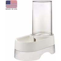 Richell White Elevated Gravity Pet Water Dispenser