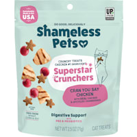 Shameless Pets Superstar Crunchers Cran You Say Chicken Chicken & Cranberry Recipe Crunchy Cat Treats