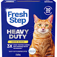 Fresh Step Heavy Duty Odor Block Multi Cat Clumping Litter with Febreze Freshness