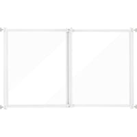 Unipaws 24" H Clear Acrylic Gate, Pressure Mounted Safety Gate