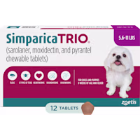 Simparica Trio for Dogs 5.6-11 lbs.