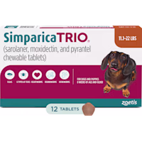 Simparica Trio for Dogs 11.1-22 lbs.