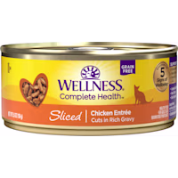 Wellness Complete Health Natural Grain Free Sliced Chicken Entree Wet Cat Food
