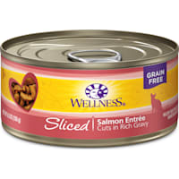 Wellness Complete Health Natural Grain Free Sliced Salmon Entree Wet Cat Food