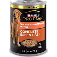 Purina Pro Plan Complete Essentials Slices Chicken and Vegetables Entree in Wet Dog Food Gravy