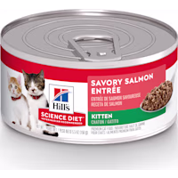 Hill's Science Diet Kitten Savory Salmon Entree Canned Wet Cat Food