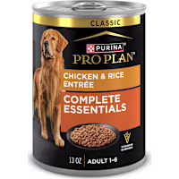 Purina Pro Plan Complete Essentials Chicken and Rice Entree Classic Pate Dog Food
