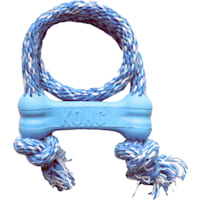 KONG Puppy Goodie Bone w/Rope Assorted Dog Toy