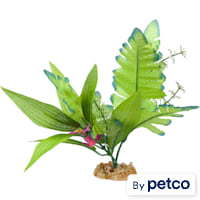 Imagitarium Leafy Green Silk Aquarium Plant