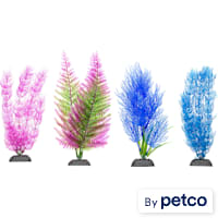 Imagitarium Colorful Plastic Aquarium Plants Midground Value Pack