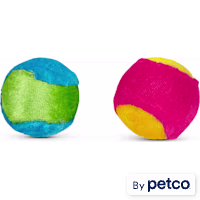Leaps & Bounds Plush Ball Cat Toy in Assorted Colors