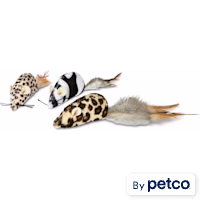 Leaps & Bounds Safari Mice Cat Toys with Catnip