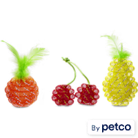 Leaps & Bounds Mesh Fruit Cat Toy in Assorted Styles
