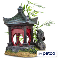 Imagitarium Asian Gazebo with Bamboo Ornament