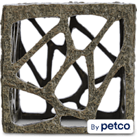 Imagitarium Resin Rustic Cube Aquatic Decor