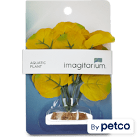 Imagitarium Yellow Summer Silk Plants Aquatic Decor