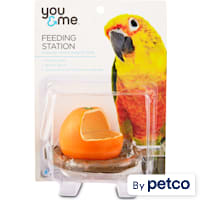 You & Me Orange Seed Cup Bird Feeder