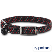 YOULY Black & Red Reflective Kitten Collar