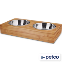 EveryYay Wood Double Diner for Dogs