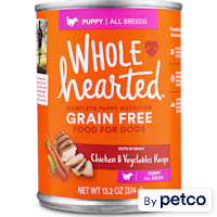 WholeHearted Grain Free Puppy Chicken and Vegetable Recipe Wet Dog Food