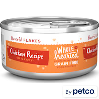 WholeHearted All Life Stages Canned Cat Food - Grain Free Chicken Recipe Flaked in Gravy