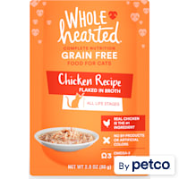 WholeHearted Grain Free Chicken Recipe Flaked in Broth Wet Cat Food