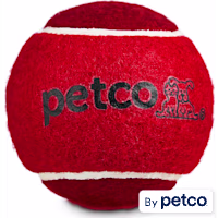 Petco Tennis Ball Dog Toy in Red