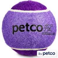 Petco Tennis Ball Dog Toy in Dark Blue