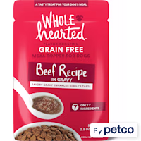WholeHearted Beef Recipe in Gravy Dog Meal Topper