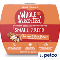 WholeHearted Grain Free Small Breed Chicken and Duck Dinner Adult Wet Dog Food