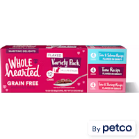WholeHearted Grain Free Maritime Delights Flaked Wet Cat Food Variety Pack for All Life Stages