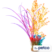 Imagitarium Tropical Fiesta Rainbow Plastic Aquarium Plant