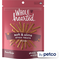 WholeHearted Grain Free Soft and Chewy Bacon Recipe Dog Stick Treats