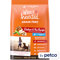 WholeHearted Grain Free Large Breed Chicken and Pea Recipe Adult Dry Dog Food
