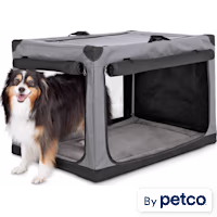 EveryYay Essentials Portable Canvas Dark Grey Dog Crate