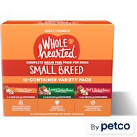 WholeHearted Grain Free Small Breed Minced in Gravy Adult Wet Dog Food Variety Pack