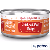 WholeHearted All Life Stages Grain-Free Chicken & Beef Recipe Minced in Gravy Wet Cat Food