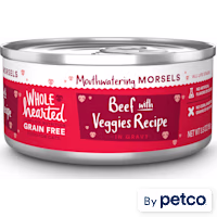 WholeHearted All Life Stages Grain-Free Beef with Veggies Recipe Morsels in Gravy Wet Cat Food