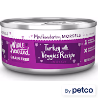 WholeHearted All Life Stages Grain-Free Turkey with Veggies Recipe Morsels in Gravy Wet Cat Food